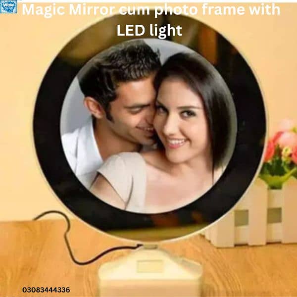 Magic Mirror Cum Photo Frames with LED light 7