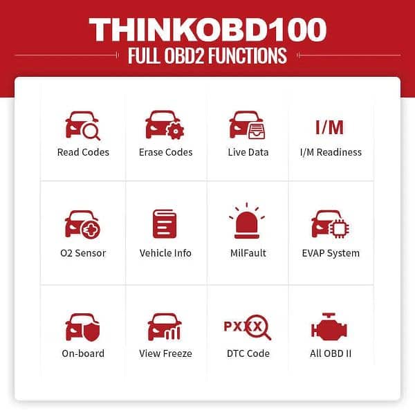 THINKTOOL THINKOBD 100 thinkcar obd 2 scanner ond scanner car code 3