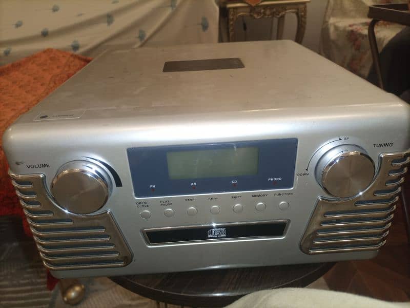 3 Speed Record Player with Radio and CD. 7