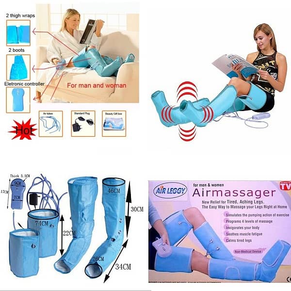 New) Air Compressor Pressure Leg Massager Machine with Heating 0