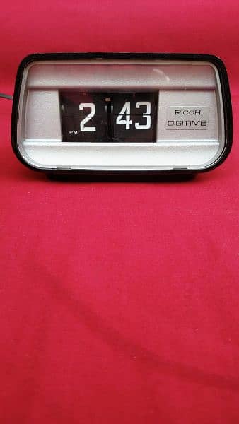 Vintage 1960s Ricoh Digitime Flip Clock 0