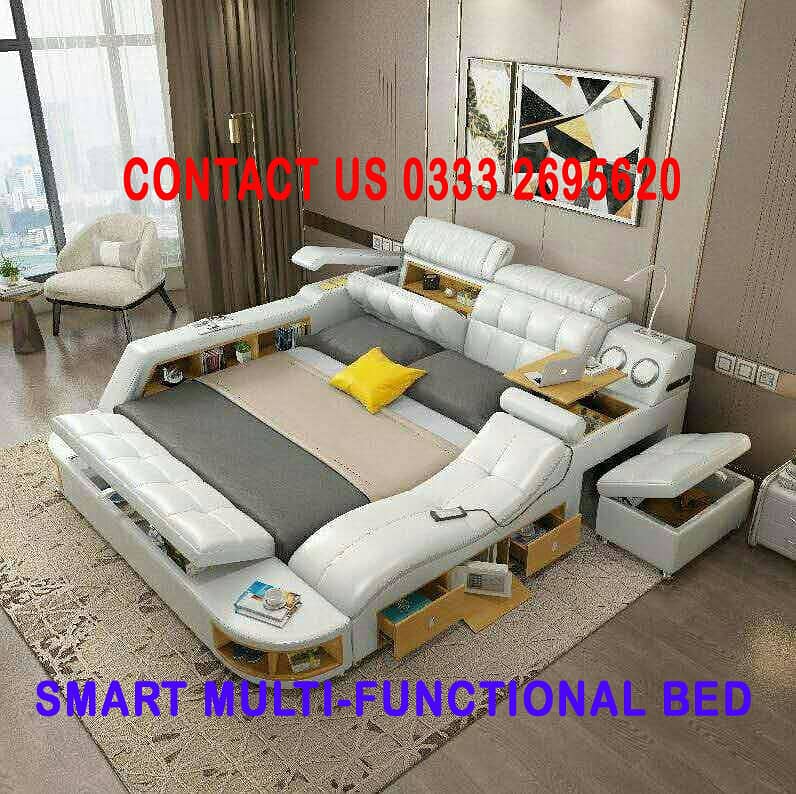 Smart Bed Multi Function and Massager Bed+sofa+storage+Speaker 3