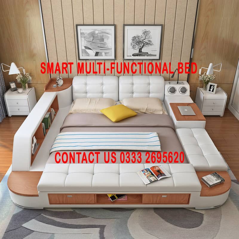 Smart Bed Multi Function and Massager Bed+sofa+storage+Speaker 4