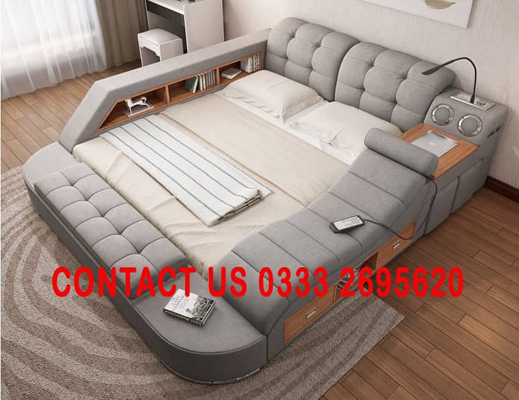 Smart Bed Multi Function and Massager Bed+sofa+storage+Speaker 5