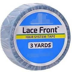 LACE Front Hair System Tape Roll BLUE 3 Yards - Double sided
