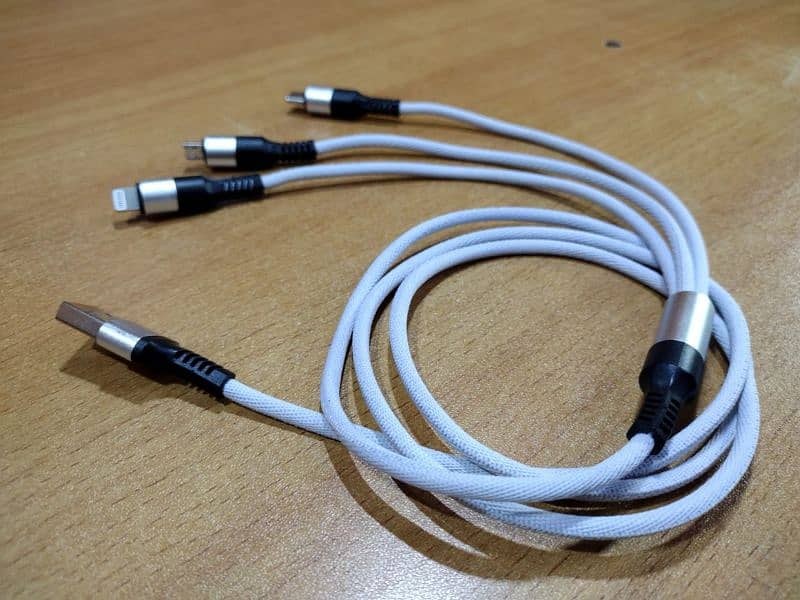 Brand New 3 In 1 Multi Fast Charging Cable For All Type Of Mobiles 3