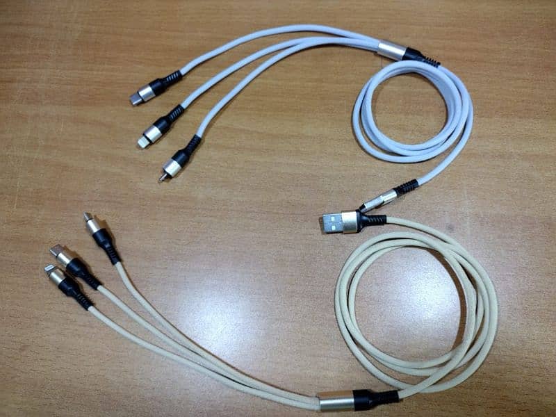 Brand New 3 In 1 Multi Fast Charging Cable For All Type Of Mobiles 4