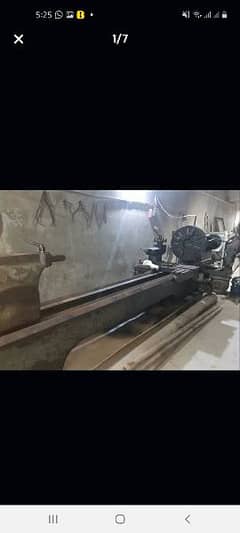 Lathe Machine for Sale ( Heavy 14.5 ft Bed Lenght)  03342152831