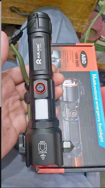 ABD Super Powerful 2 in 1 Emergency Flashlight 7