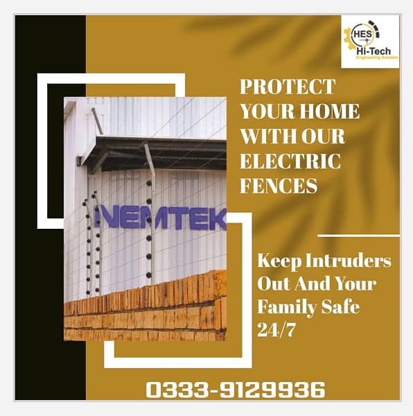 Electric security system / Security Electric Fence and Gate Motors 4