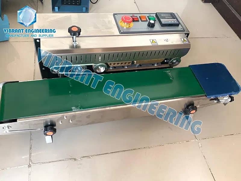 Horizontal Continuous Band Sealer/ Pouch Bag Sealing Packing Machine 2