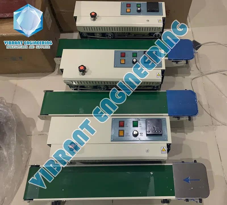 Horizontal Continuous Band Sealer/ Pouch Bag Sealing Packing Machine 5