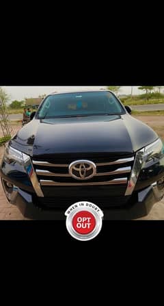 fortuner coaster revo on rent with driver