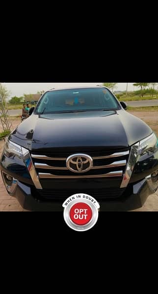 fortuner coaster revo on rent with driver 0