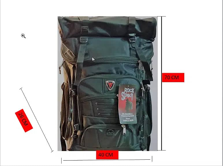 BAG Large (55 L) For Hiking,Camping ,Travelling Export Quality 2