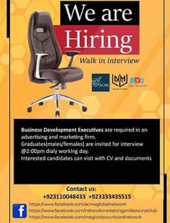 Require Online Business Development Manager | Jobs | Karachi | Lahore