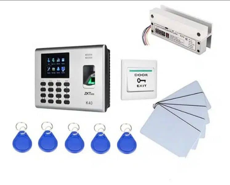 biometric attendance machine electric door lock access control system 2