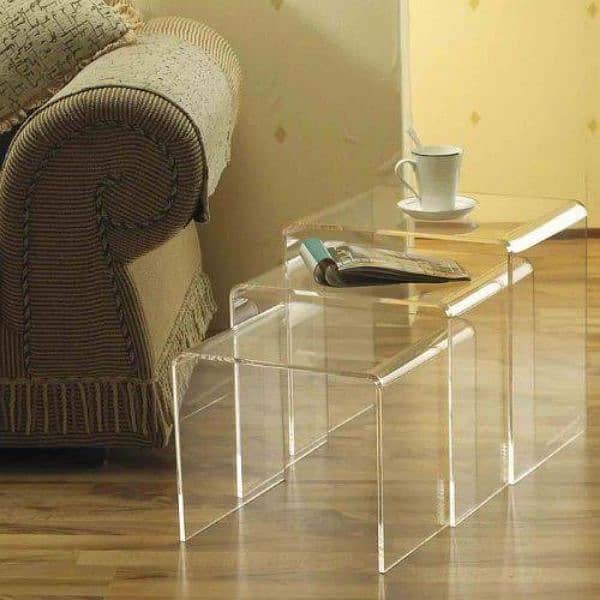 centre table dinning table acrylic 2