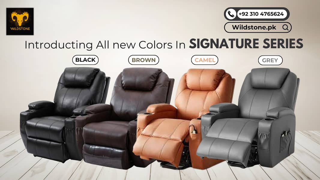 recliner signature series, imported recliner, sofa, azadi sale 1