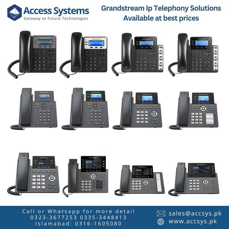 IP Phone Cisco | Grandstream | Polycom | Dlink VOIP pbx phone Exchange 5
