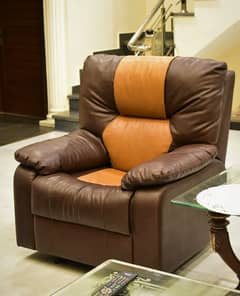 American Style recliner Sofa set, Artificial Leather cover, (3+2+1+1)