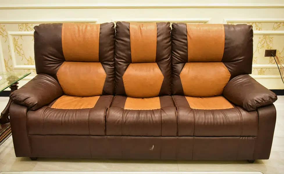 American Style recliner Sofa set, Artificial Leather cover, (3+2+1+1) 1