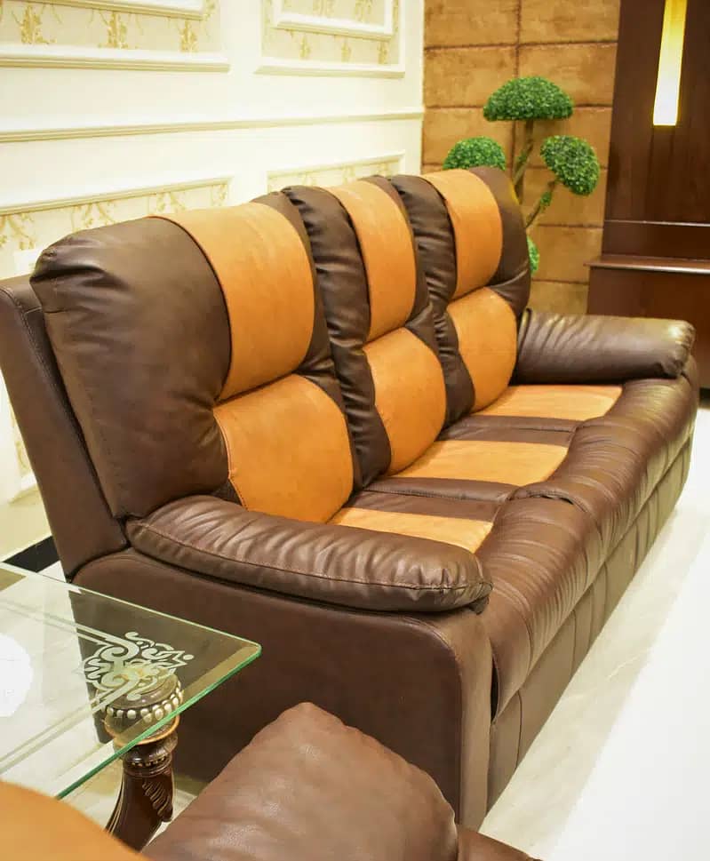 American Style recliner Sofa set, Artificial Leather cover, (3+2+1+1) 2
