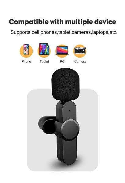 2.4G Lavalier Wireless Portable Microphone For Type C & iphone 8