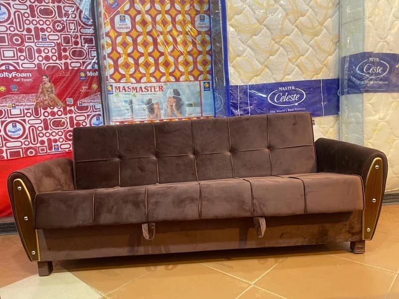 sofa + bed (2in1)(sofa cum bed)(Molty foam )(10 years warranty ) 8