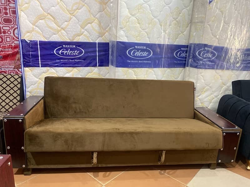 sofa + bed (2in1)(sofa cum bed)(Molty foam )(10 years warranty ) 0