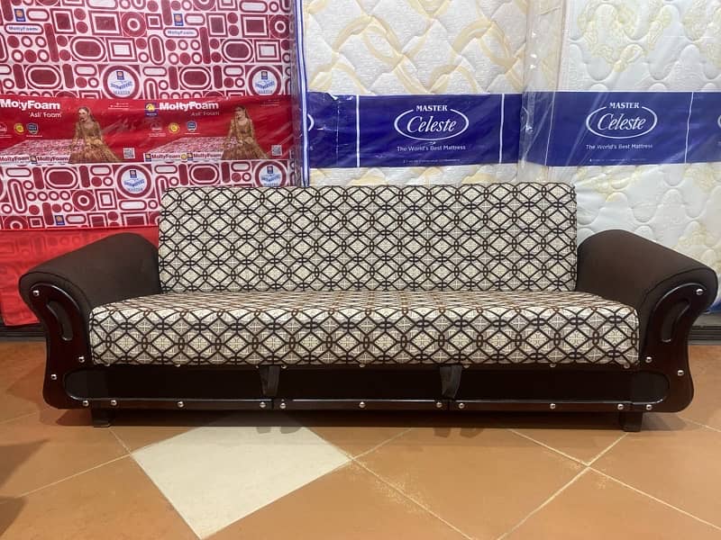 sofa cum bed (2in1)(sofa + bed)(Molty foam )(10 years warranty ) 11