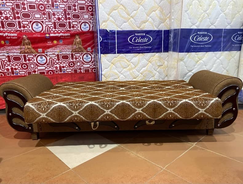 sofa cum bed (2in1)(sofa + bed)(Molty foam )(10 years warranty ) 0