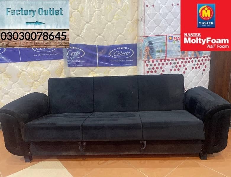 sofa cum bed (2in1)(sofa + bed)(Molty foam )(10 years warranty ) 14