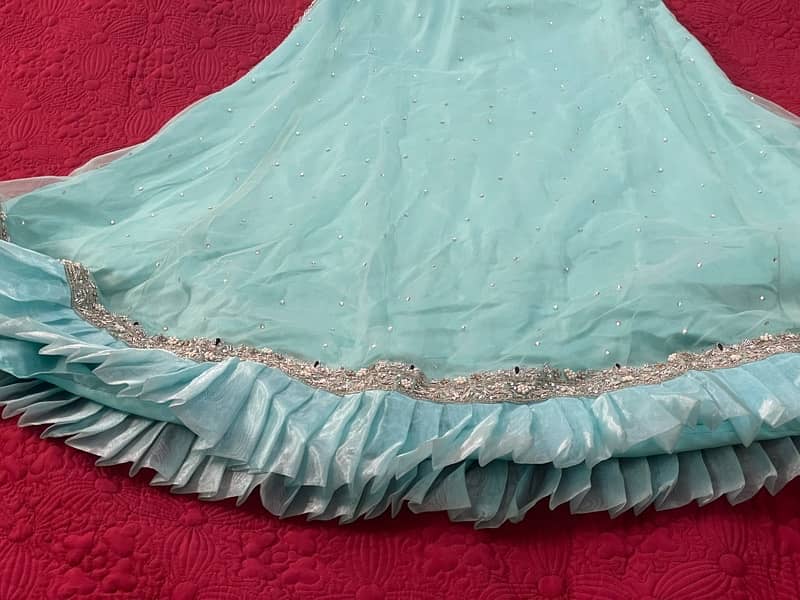 Beautiful aqua colour maxi dress 7
