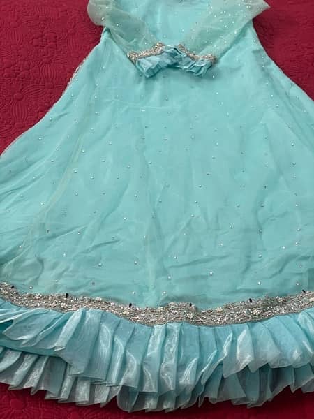 Beautiful aqua colour maxi dress 8