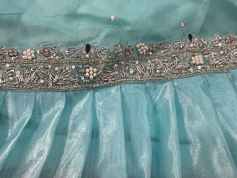 Beautiful aqua colour maxi dress 12