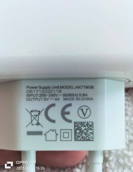 Oppo f17 ka vooc fast charger original adopter for Sall 03129572280 1