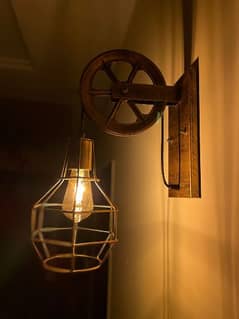 Vintage Pulley Wall Lamp