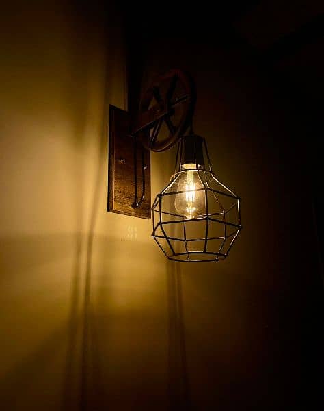 Vintage Pulley Wall Lamp 8