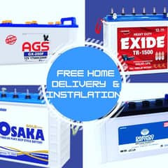 Batteries With Free Home Delivery & instalation