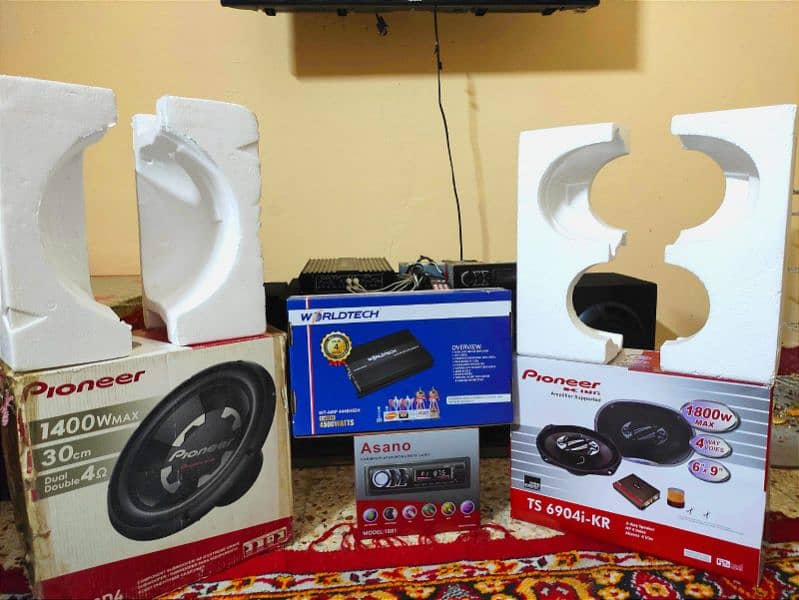 cheez check krain, ghar buildng sb hil jyga, pioneer 12 inches woofer 6