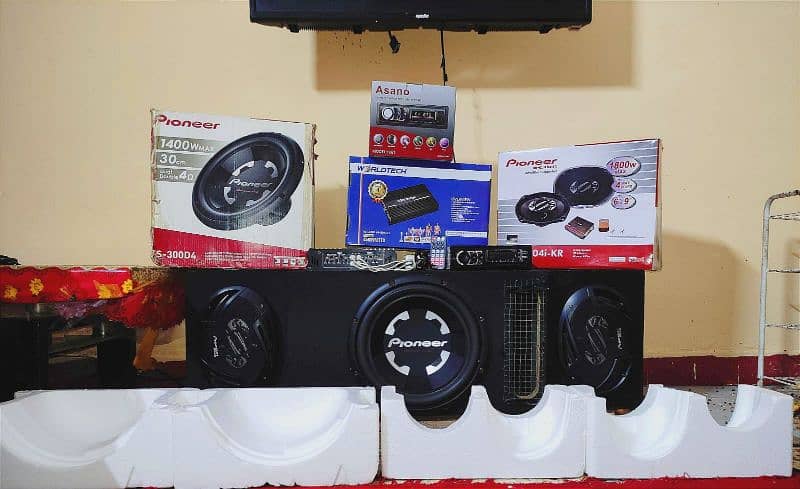 cheez check krain, ghar buildng sb hil jyga, pioneer 12 inches woofer 2