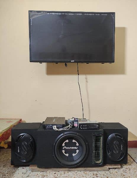 Pioneer Monster, pura ghar hil jayga, pioneer 12 inches woofer speaker 12