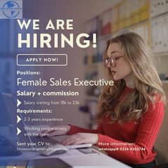 Female sales executive