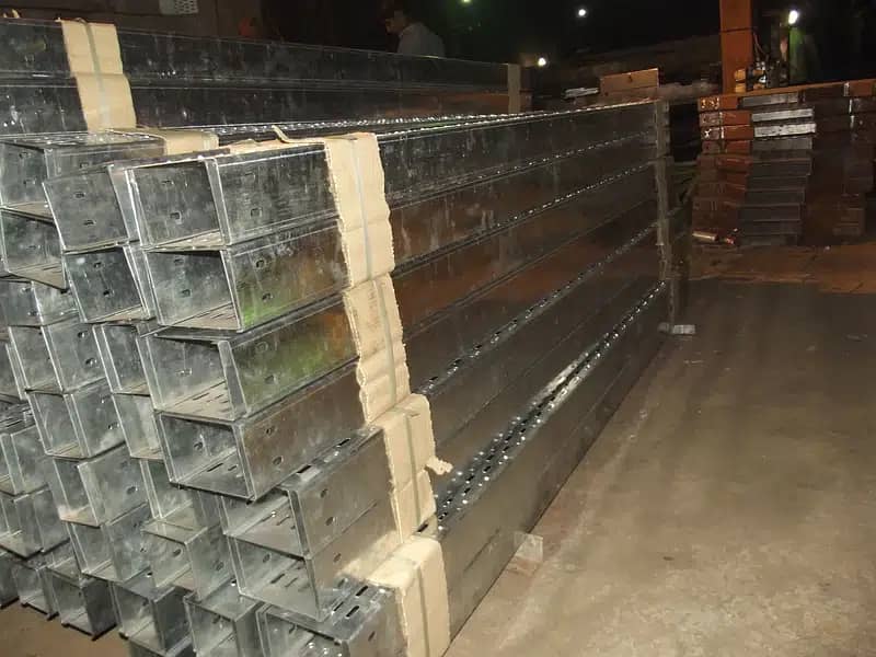 cable tray perforated GI Hot Dip Galvanized ladder type complete set 7