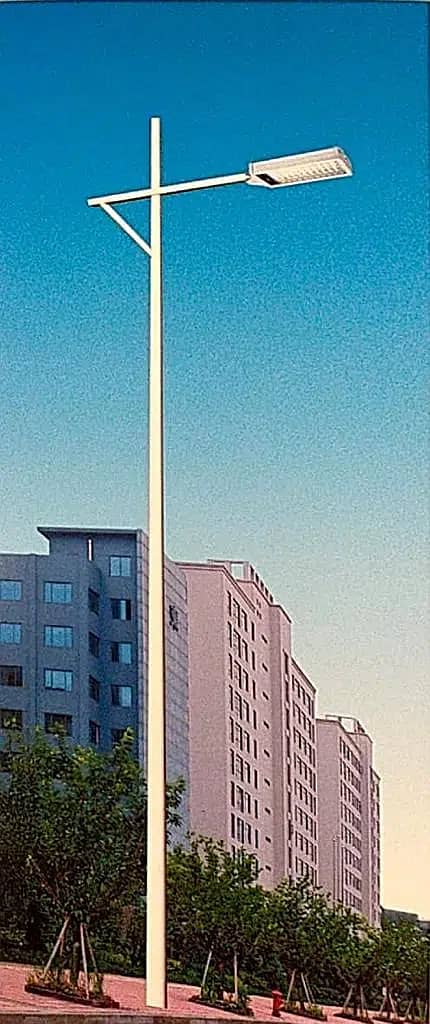 Street Lighting CCTV GDR Poles tower with J bolts octagonal conical 3