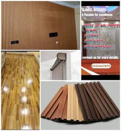 vinyl flooring, wooden floor, wallpaper