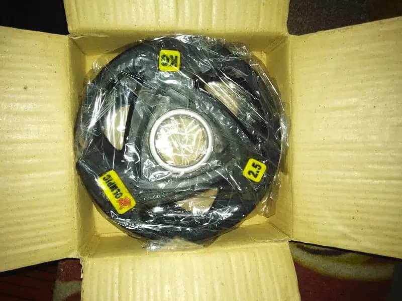 OLYMPIC RUBBER PLATES RUBBER DUMBBELL 1