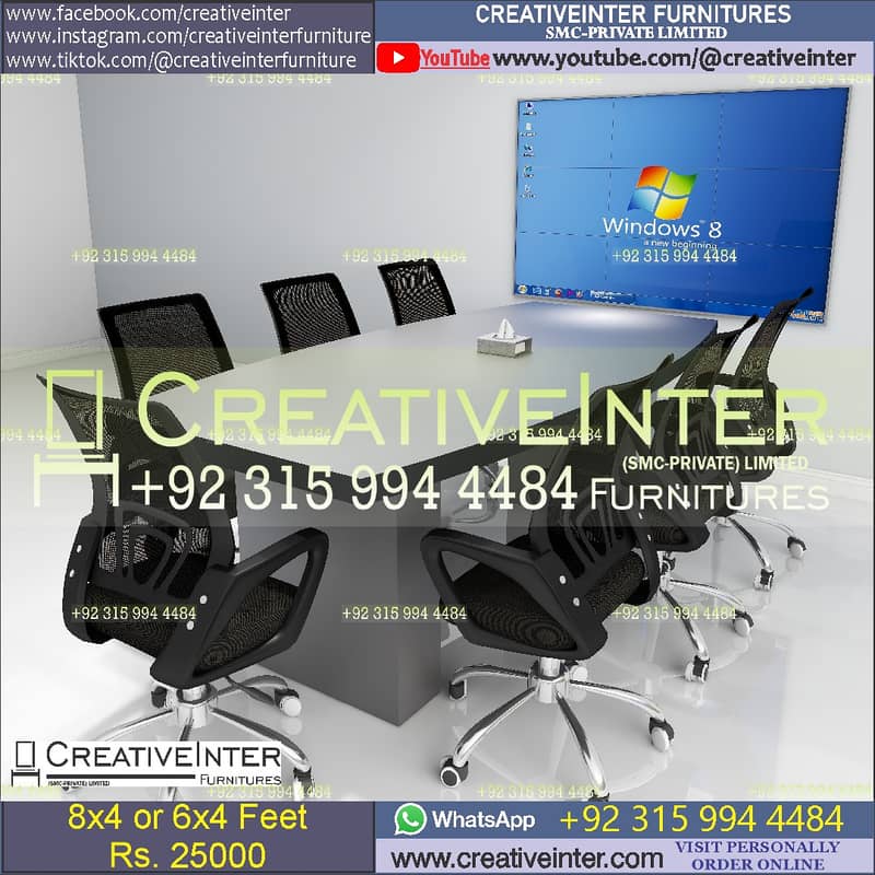 Office workstation table front desk Executive chair meeting Furniture 13