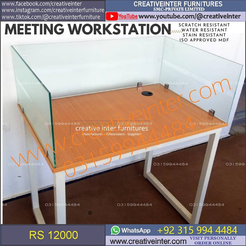 Office workstation table front desk Executive chair meeting Furniture 15